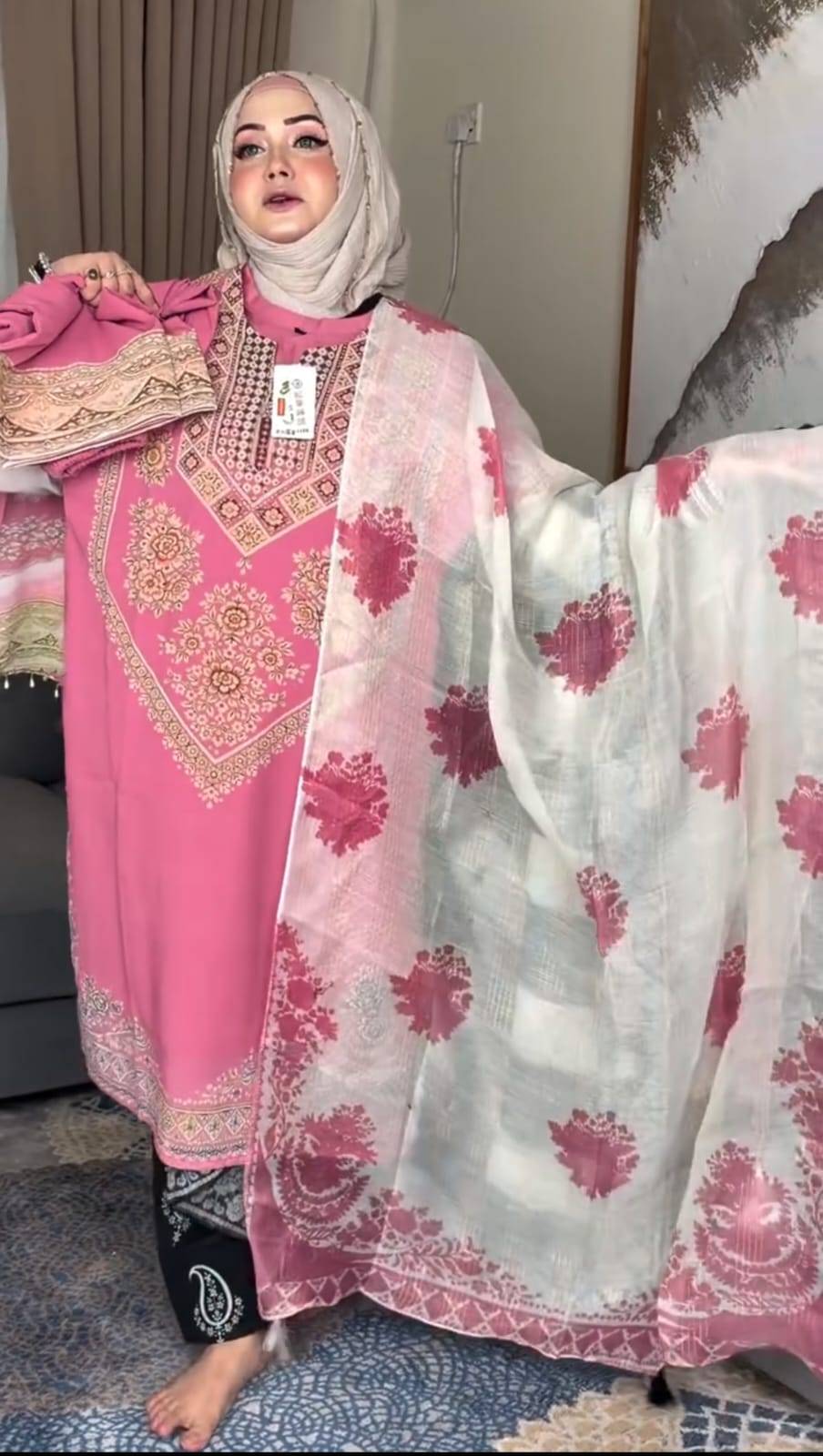 পাকিস্তানি ইন্সপায়ার ডিজিটাল প্রিন্ট থ্রি পিস